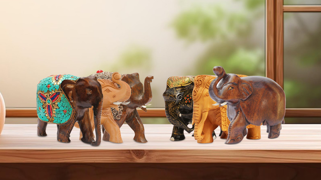 Perfect Wooden Elephant Statue for Your Space